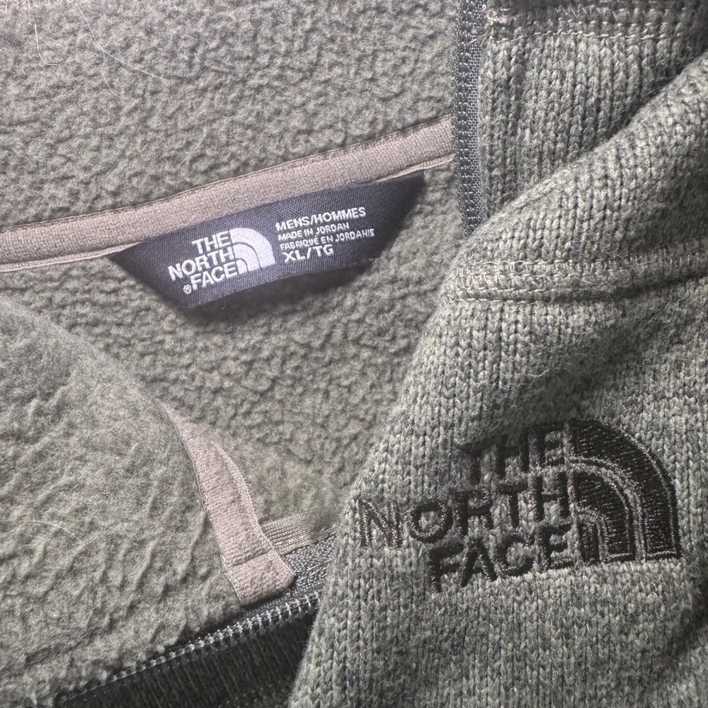 The North Face Mens Gordon Lyons 1/4 Zip Fleece Pullover Olive Green XL NF00CUA8